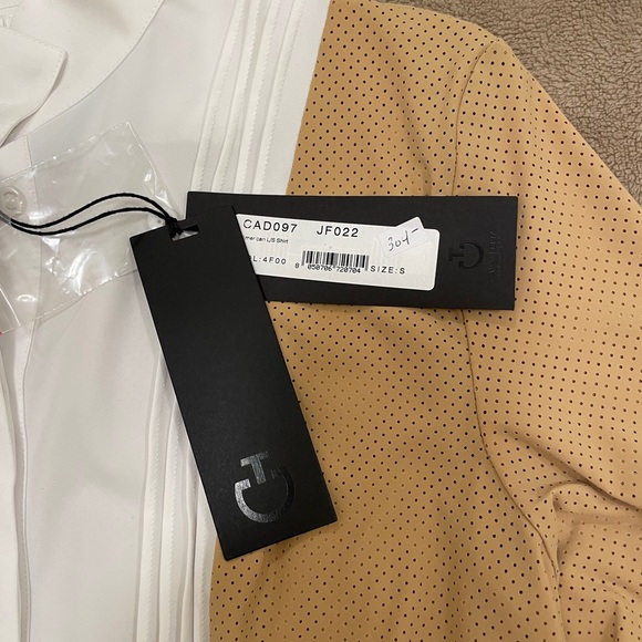 Cavalleria Toscana Tan equestrian show shirt perforated mesh - Picture 9 of 15